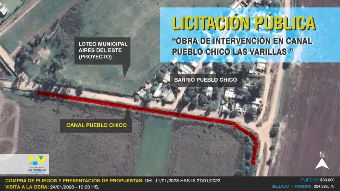 OBRA DE INTERVENCIÓN EN EL CANAL DE B° PUEBLO CHICO