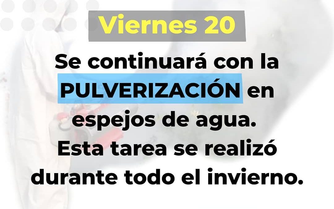 CRONOGRAMA DE FUMIGACIONES CONTRA EL DENGUE