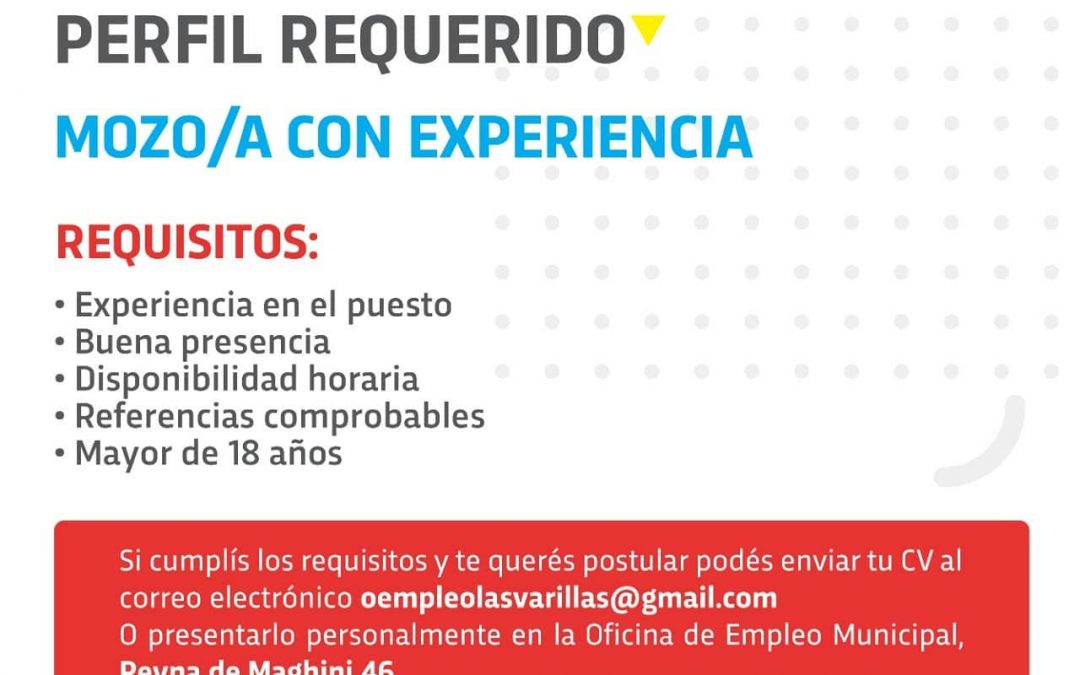 CONVOCATORIA LABORAL